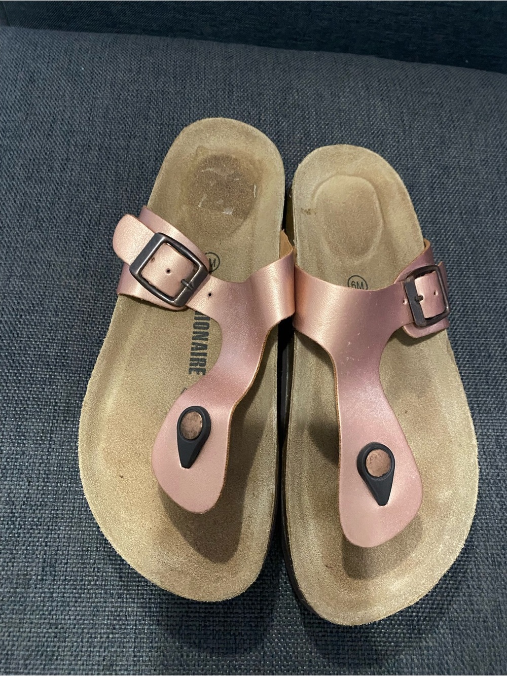 Women’s Rose Gold Sandals Size 6 Used